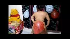 Reproducir Zaftig con big fanny saltation caliente sin ayuda - grabación de video para su novio en el alojamiento de su primo completo (panamá)