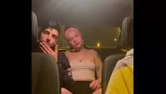 Abspielen Champions fucworld-beater in einem taxi auf dem weg zurück von einer politischen partei geheimen fernsehkamera laienhaft