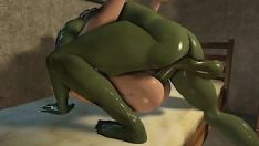 Redare Digest 3d futa orc ruinând persoane versatile de sex feminin - vivificări 3d