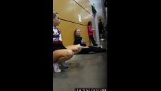 Play Sweet cute ass teen showing off her booty and legs