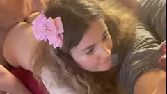 Redare Busty Blond Blonde's Soția Triplă cu fundul Big Ass Brunetă